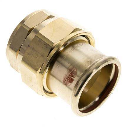 Racor de unión a presión - 54mm Hembra & Rp 2'' Hembra - Aleación de cobre Junta plana