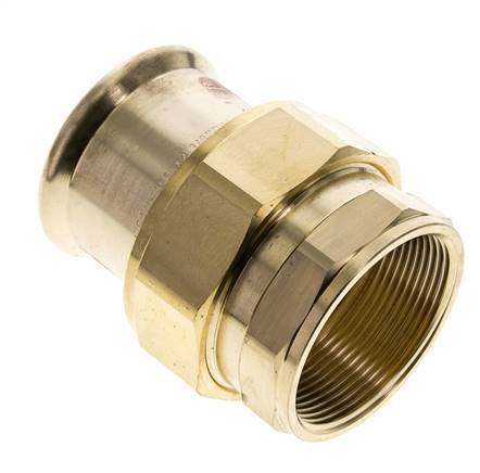 Racor de unión a presión - 54mm Hembra & Rp 2'' Hembra - Aleación de cobre Junta plana