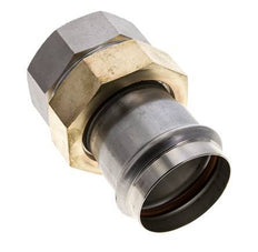 Racor de unión a presión - 54 mm hembra y Rp 2'' hembra - Acero inoxidable con junta plana