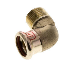 90deg Elbow Press Fitting - 18mm Female & R 1/2'' Male - Copper alloy
