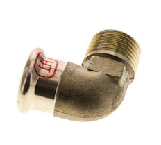 90deg Elbow Press Fitting - 18mm Female & R 1/2'' Male - Copper alloy
