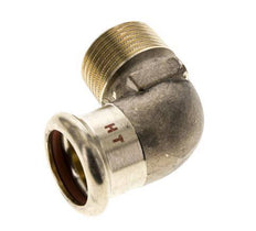 90deg Elbow Press Fitting - 22mm Female & R 3/4'' Male - Copper alloy
