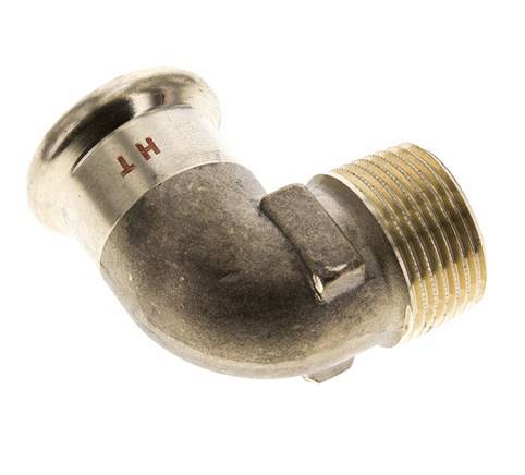 90deg Elbow Press Fitting - 22mm Female & R 3/4'' Male - Copper alloy