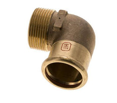 90deg Elbow Press Fitting - 35mm Female & R 1-1/4'' Male - Copper alloy