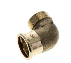 90deg Elbow Press Fitting - 42mm Female & R 1-1/2'' Male - Copper alloy