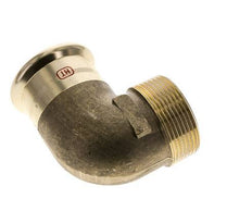 90deg Elbow Press Fitting - 42mm Female & R 1-1/2'' Male - Copper alloy