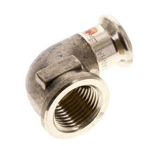 Racor a presión codo 90deg - 15mm Hembra & Rp 1/2'' Hembra - Aleación de cobre