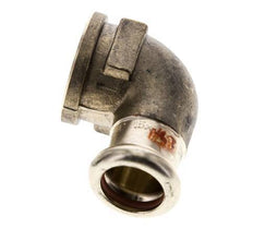 Racor a presión codo 90deg - 15mm Hembra & Rp 1/2'' Hembra - Aleación de cobre