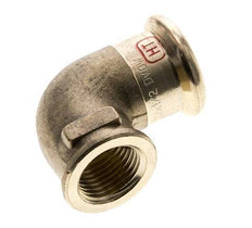 90deg Elbow Press Fitting - 22mm Female & Rp 1/2'' Female - Copper alloy