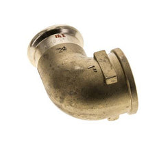 Racor a presión de 90 grados - Hembra de 28 mm y hembra de 1'' - Aleación de cobre