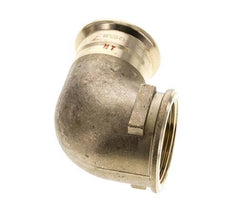 Accesorio a presión codo de 90 grados - 42 mm hembra y Rp 1-1/2'' hembra - Aleación de cobre