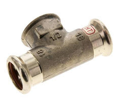 Tee Press Fitting - 18mm Hembra & Rp 1/2'' Hembra - Aleación de cobre