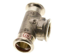 Tee Press Fitting - 18mm Hembra & Rp 1/2'' Hembra - Aleación de cobre
