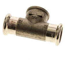 Tee Press Fitting - 22mm Hembra & Rp 3/4'' Hembra - Aleación de cobre