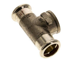 Tee Press Fitting - 22mm Hembra & Rp 3/4'' Hembra - Aleación de cobre