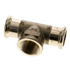 Tee Press Fitting - 22mm Hembra & Rp 3/4'' Hembra - Aleación de cobre