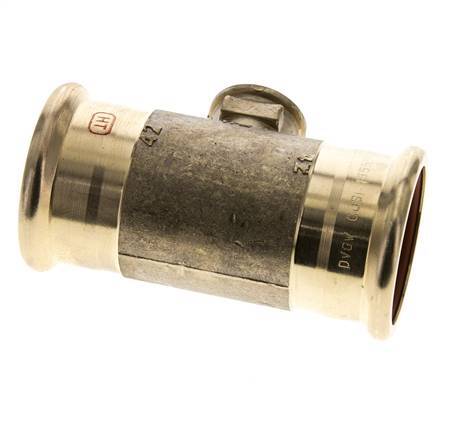 Tee Press Fitting - 42mm Hembra & Rp 1/2'' Hembra - Aleación de cobre