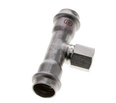 Tee Press Fitting - 22mm Hembra & Rp 1/2'' Hembra - Acero Inoxidable