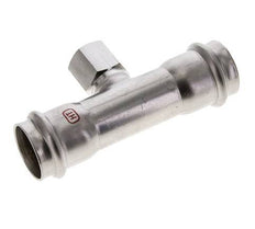 Tee Press Fitting - 28mm Hembra & Rp 1/2'' Hembra - Acero Inoxidable