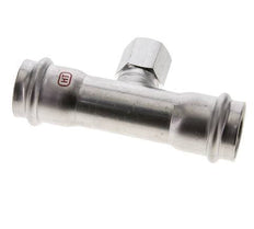 Tee Press Fitting - 28mm Hembra & Rp 1/2'' Hembra - Acero Inoxidable