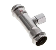 Tee Press Fitting - 28mm Hembra & Rp 1/2'' Hembra - Acero Inoxidable