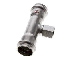 Tee Press Fitting - 28mm Hembra & Rp 1/2'' Hembra - Acero Inoxidable