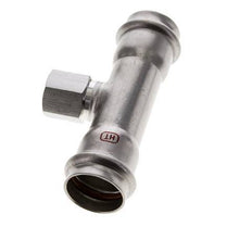 Tee Press Fitting - 28mm Hembra & Rp 1/2'' Hembra - Acero Inoxidable