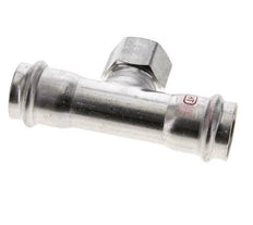 Tee Press Fitting - 28mm Hembra & Rp 3/4'' Hembra - Acero Inoxidable
