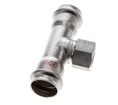 Tee Press Fitting - 28mm Hembra & Rp 3/4'' Hembra - Acero Inoxidable