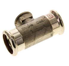 Tee Press Fitting - 35mm Female & Rp 1/2'' Female - Stainless Steel