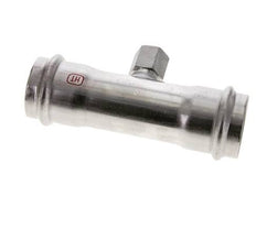 Tee Press Fitting - 42mm Female & Rp 1/2'' Female - Stainless Steel