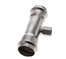 Tee Press Fitting - 42mm Female & Rp 1/2'' Female - Stainless Steel