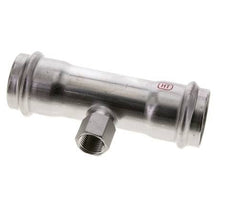 Tee Press Fitting - 42mm Female & Rp 1/2'' Female - Stainless Steel