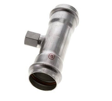 Tee Press Fitting - 42mm Female & Rp 1/2'' Female - Stainless Steel