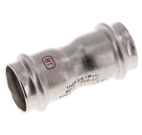 Racor a presión - 28 mm hembra - Acero inoxidable