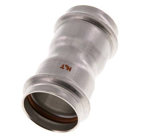 Racor a presión - 35 mm hembra - Acero inoxidable