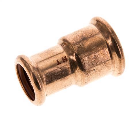 Press Fitting - 22mm Female & 28mm - Copper alloy