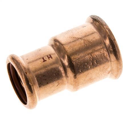 Racor a presión - 28 mm hembra y 35 mm - Aleación de cobre