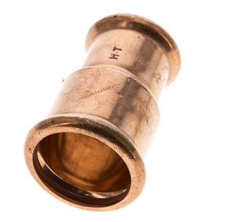 Racor a presión - 28 mm hembra y 35 mm - Aleación de cobre