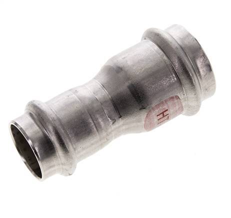 Racor a presión - 22 mm hembra y 28 mm - Acero inoxidable