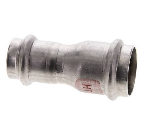 Racor a presión - 22 mm hembra y 28 mm - Acero inoxidable