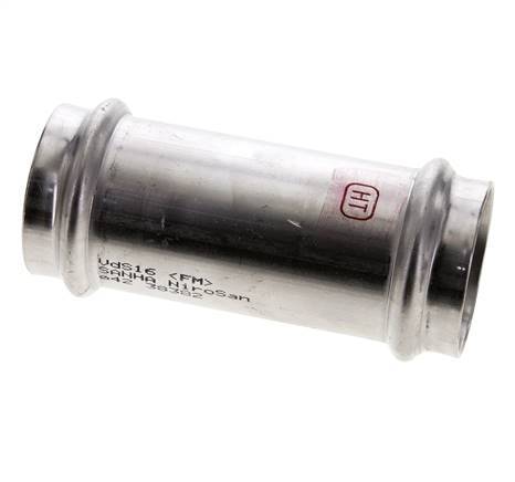 Press Fitting - 42mm Female - Stainless Steel Long