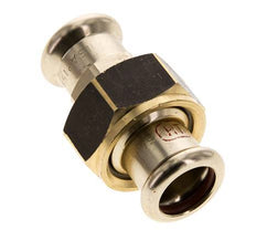 Racor de unión - 15mm Hembra - Aleación de cobre Junta plana