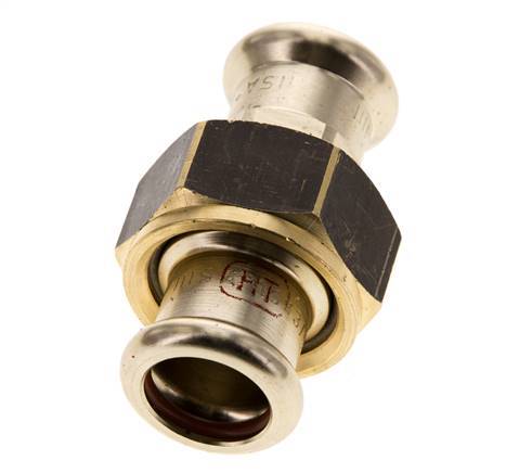 Racor de unión - 15mm Hembra - Aleación de cobre Junta plana