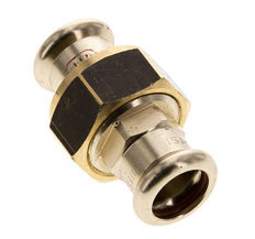 Racor de unión - 15mm Hembra - Aleación de cobre Junta plana