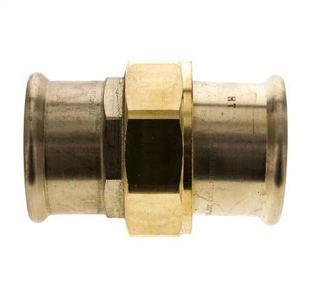 Union Press Fitting - 54mm Female - Copper alloy Flat Sealing