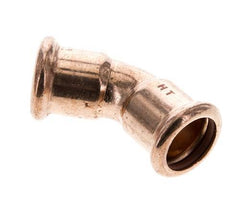 45deg Elbow Press Fitting - 22mm Female - Copper alloy