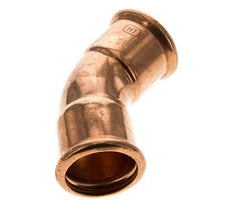 45deg Elbow Press Fitting - 35mm Female - Copper alloy