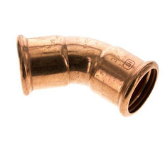 45deg Elbow Press Fitting - 35mm Female - Copper alloy