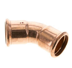45deg Elbow Press Fitting - 42mm Female - Copper alloy